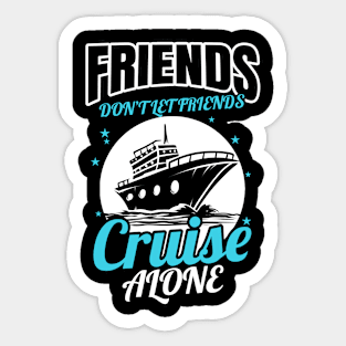 Cruising Friends Partner Cruise Vacation Sticker